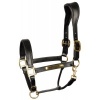 Afbeelding van Harry's Horse Halster Leder Anatomic zwart- cob