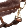 Afbeelding van Harry's Horse Halster Leder Anatomic Furry Matt zwart- cob