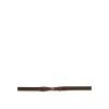 Afbeelding van BR linnen teugel met ring Oak/Zilver- Full