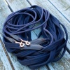Afbeelding van Harry's Horse Dubbele longeerlijn Rosegold navy- uni