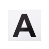 Afbeelding van Premiere manegeletter stickers H-E-K-M-B-F-A-C Wit