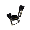 Afbeelding van Kentucky Nylon halster wol / bont soft Black- Cob