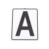 Afbeelding van Premiere manegeletters H-E-K-M-B-F-A-C Wit