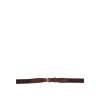 Afbeelding van BR linnen teugels Oak/Zilver- Full