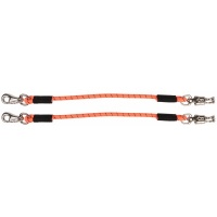 Harry's Horse Trailerlijnen Elastisch Paniekhaak Colour oranje