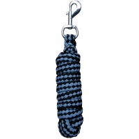 Harry's Horse Halstertouw Soft Musketon Zilver 1,8m zwart-grijs
