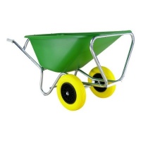 Fort kruiwagen 165 Liter met dubbele anti lek wielen en HDPE bak