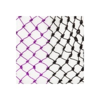 Premiere hooinet Zwart/Paars- 85 cm