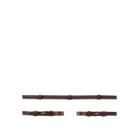 BR rubberen teugel met stops Oak/Zilver- Shetland