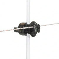 Gallagher Schroefisolator Zwart voor paal ø 4-10mm (250)