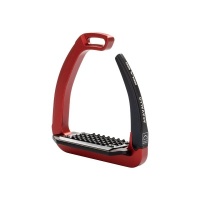 Acavallo stijgbeugels REL-X 180 Crimson/Zwart- 12 cm