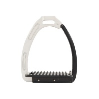 BR stijgbeugels Lavarone Zilver/Zwart- 11 cm