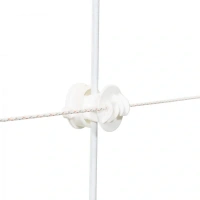 Gallagher Schroefisolator Wit voor paal ø 6-14mm (10)