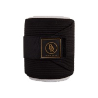 BR elastische bandages met onderlap Zwart