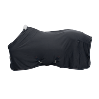 Kentucky Zweetdeken fleece zwart Black- 145 cm