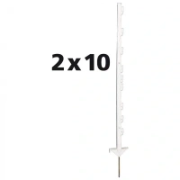 Gallagher Duopack Vario paal wit 1,00m (2x10)