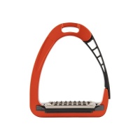 Acavallo stijgbeugels Arena AluPRO Junior Rood/Zwart- 10.5 cm