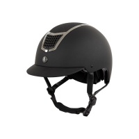 BR rijhelm Lambda Glitter Zwart/Gunmetal- 53/55