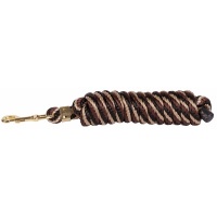 Harry's Horse Halstertouw Musketon Goud 3m zwart