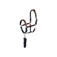 ANKY® halster en lijn Navy/Brown- Full