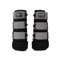 ANKY® beenbeschermers 3D Mesh Black/Steel Grey- S