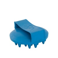 Premiere rubberen ros/massageborstel Blauw