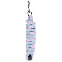 Harry's Horse Halstertouw Mounty Musketon Zilver 2m blauw-turquoise-grijs