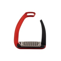 Acavallo stijgbeugels REL-X Easy Rood/Zwart- 12 cm