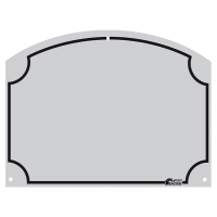 Stal Naamplaatje 70x95 mm