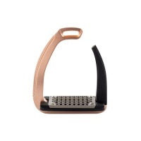 Acavallo stijgbeugels REL-X Easy Roségoud/Zwart- 12 cm