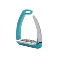 Acavallo stijgbeugels REL-X 180 Sky blue/Alu- 12 cm
