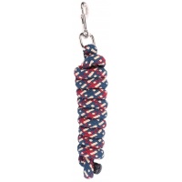 Harry's Horse Halstertouw Mounty Musketon Zilver 2m zwart-wit-grijs
