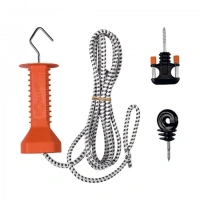 Gallagher Doorgangsset elastisch cord wit 3/6m