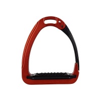 Acavallo stijgbeugels Arena AluPlus 2.0 Crimson/Zwart- 12 cm