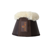 Kentucky Springschoenen Leder wol / bont Brown- Xtra Large