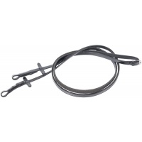 Harry's Horse Teugels Leder Rubber Gevoerd zwart- full