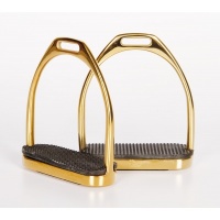 Harry's Horse Beugels RVS Goudkleurig Recht - 12cm