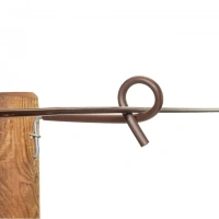Gallagher Afstandisolator krulstaart hout 17,5cm terra (10)