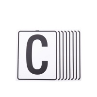 Premiere manegeletters H-E-K-M-B-F-A-C Wit
