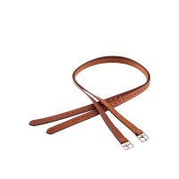 BR beugelriemen Tobacco/Zilver- 145 cm
