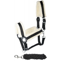 Harry's Horse Halsterset Soft zwart- cob