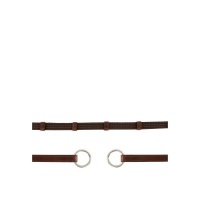 BR linnen teugel met ring Oak/Zilver- Full