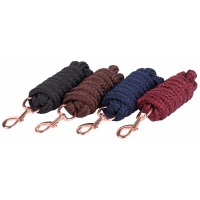 Harry's Horse Halstertouw Soft Musketon Rosegold 1.8m navy