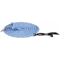 Harry's Horse Halstertouw Musketon Zilver 4m lichtblauw