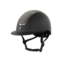 BR rijhelm Omega Glamourous Zwart/Gunmetal- 52/54