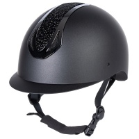 Harry's Horse Veiligheidscap Pro F2 Matt Crystal bruin-goud- xs