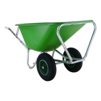 Fort kruiwagen 165 Liter met dubbele wielen en HDPE bak