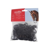 Premiere manenelastiekjes Zwart