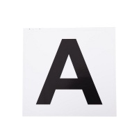 Premiere manegeletter stickers H-E-K-M-B-F-A-C Wit
