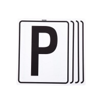 Premiere manegeletters R-V-P-S Wit